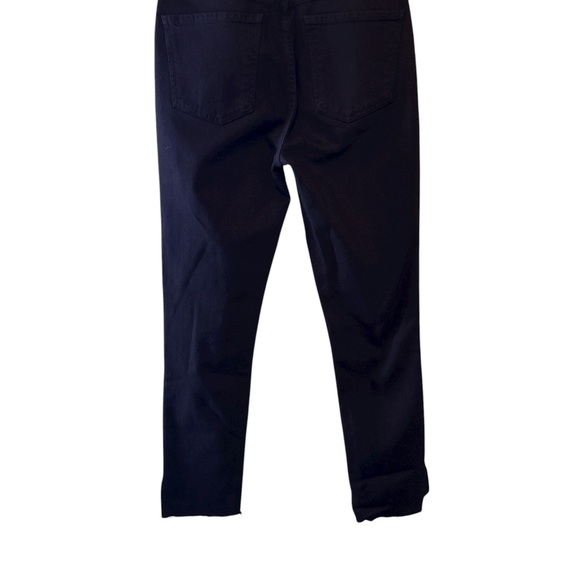 Citizens Of Humanity Denim - Citizens Of Humanity Black Ankle Jeans Raw Hem 5 Pockets